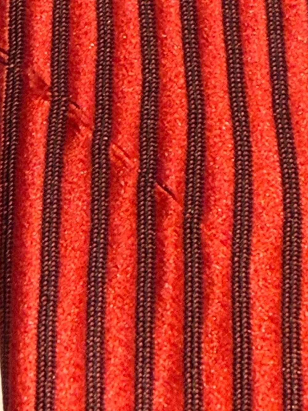 Balenciaga Red  Striped Silk Tie 60